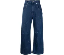 Gerade Distressed-Jeans