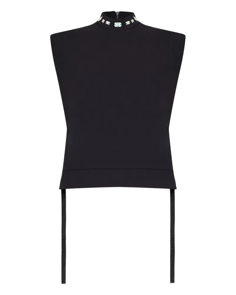 Osklen Kristallverziertes Trägershirt - Schwarz Schwarz