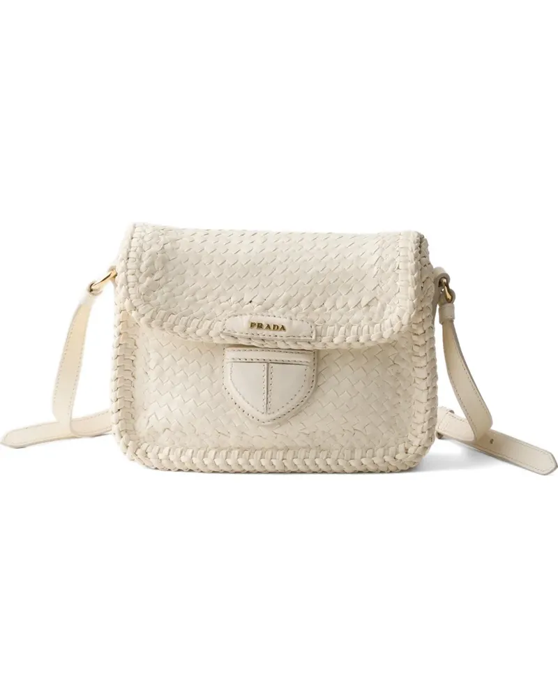 Prada Gewebte Mini-Tasche - Nude Nude