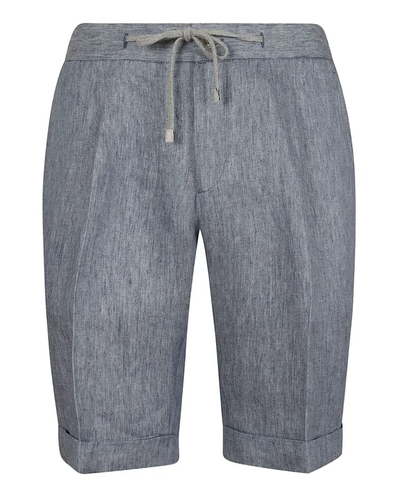 BARBA Shorts mit Kordelzug - Blau Blau