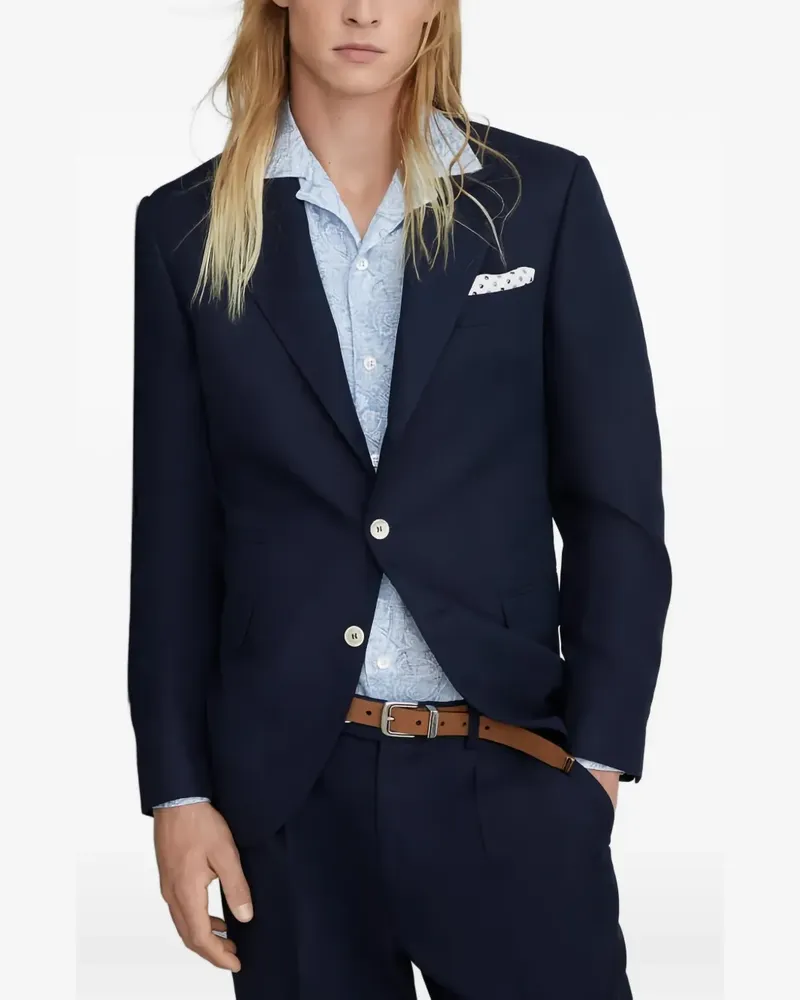 Brunello Cucinelli single-breasted blazer - Blau Blau
