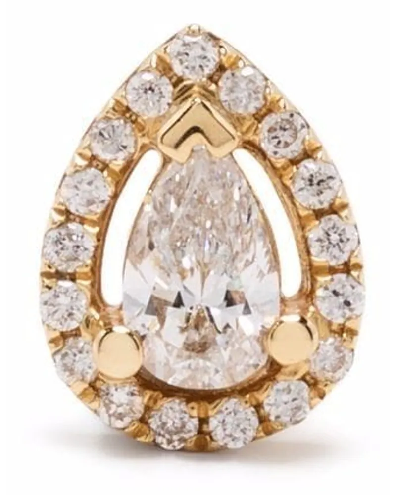 DJULA 18kt Gelbgoldohrstecker mit Diamant Gold