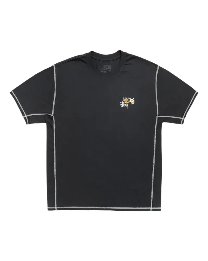 Stüssy logo-print cotton T-shirt - Grau Grau
