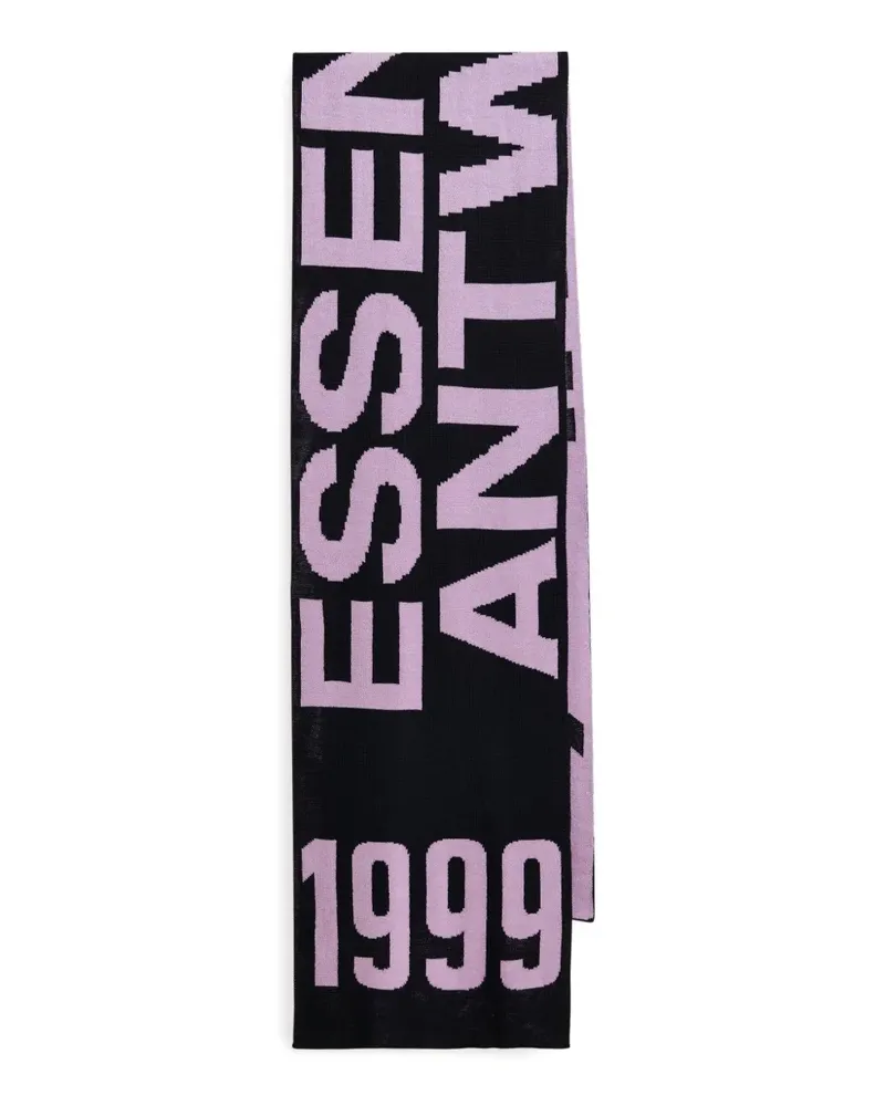 Essentiel Intarsien-Schal - Schwarz Schwarz