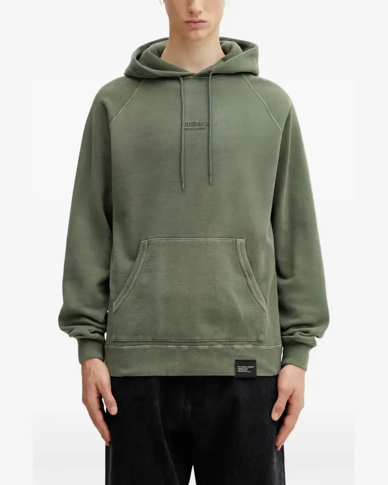 Neighborhood logo-embroidered hoodie - Grün Grün
