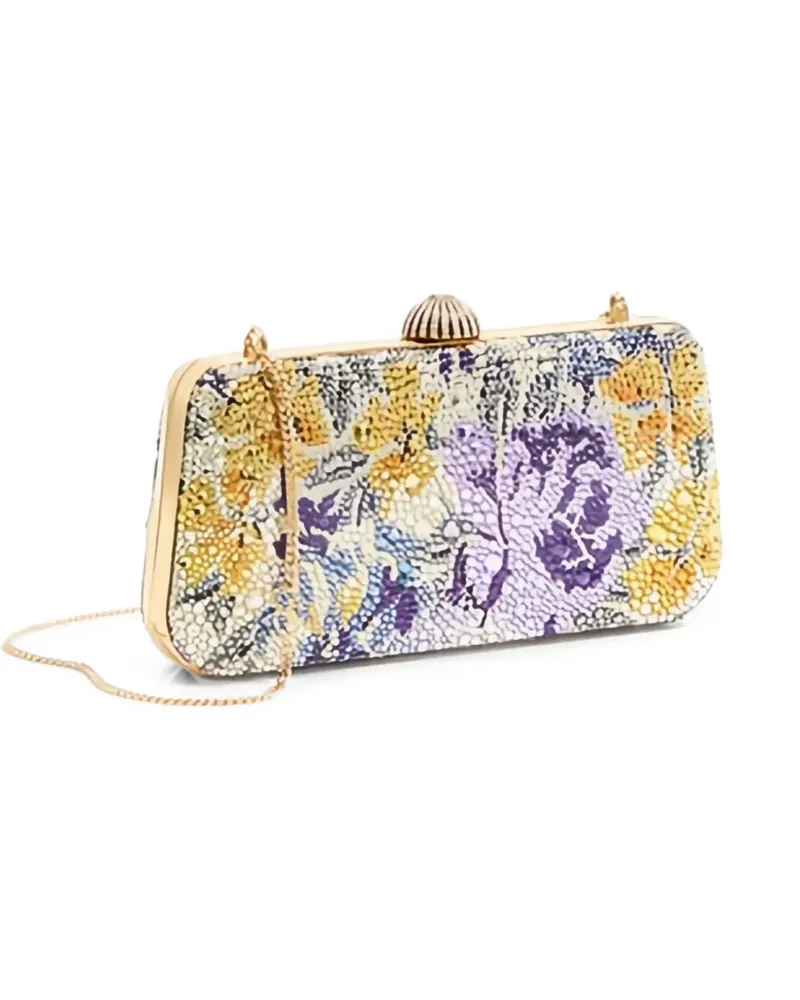 Valentino Garavani Flower Clutch mit Strass - Gelb Gelb