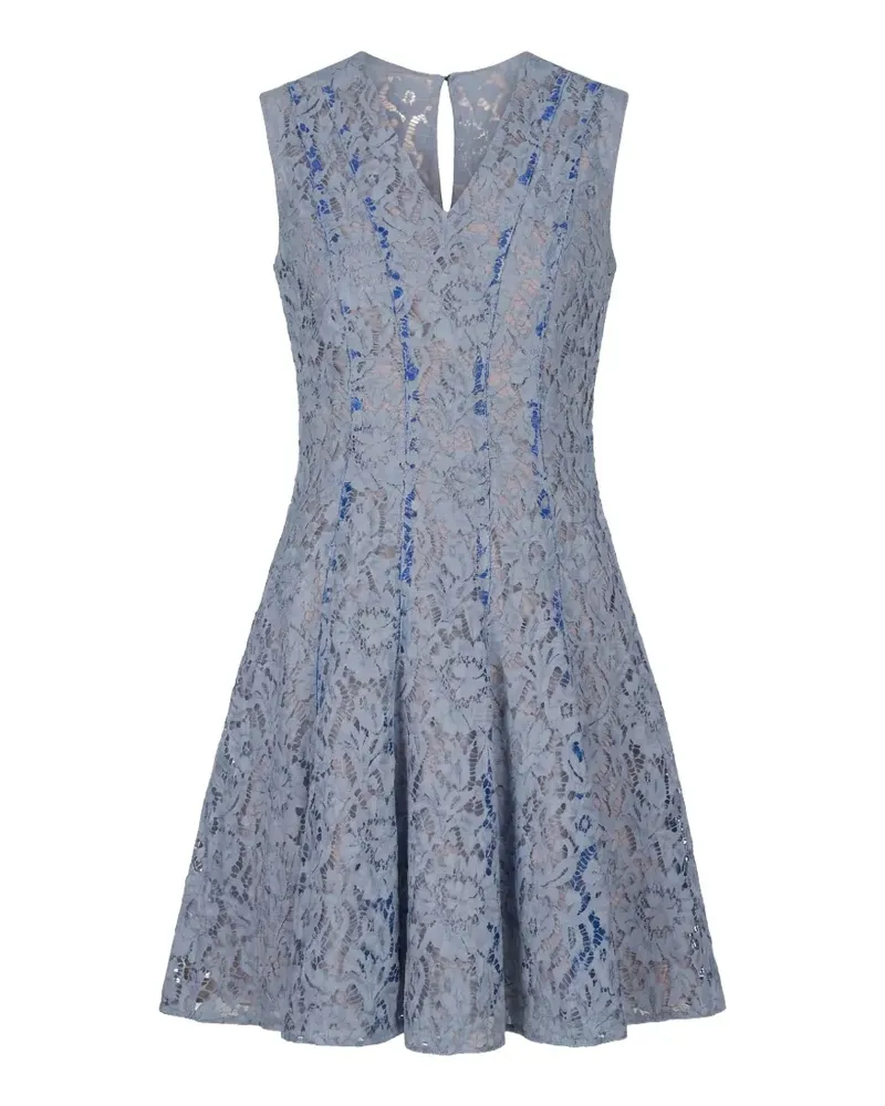 Valentino Garavani Minikleid aus floraler Spitze - Blau Blau