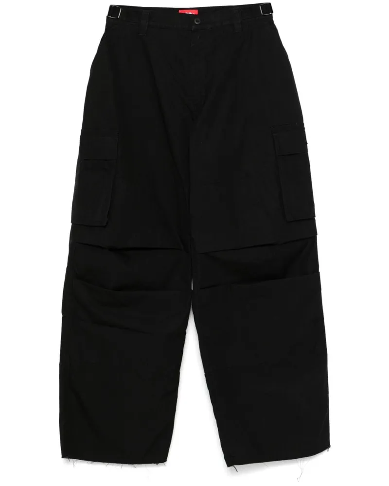 032c Overtime Cargohose - Schwarz Schwarz