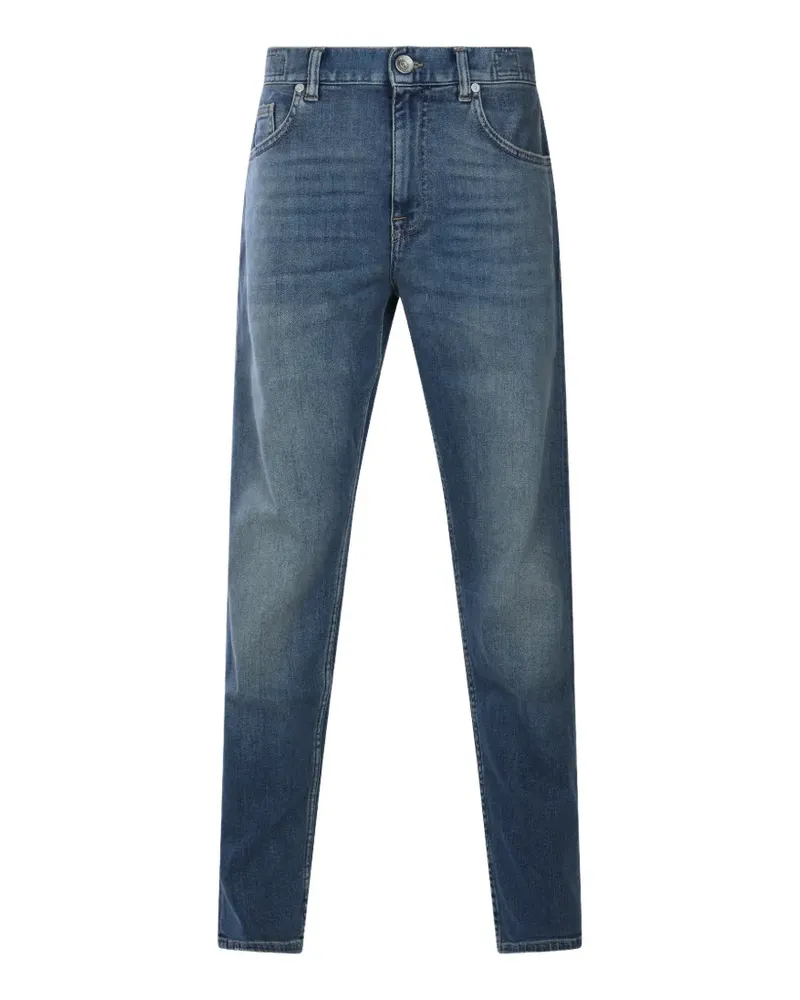 Eleventy faded-effect tapered jeans - Blau Blau