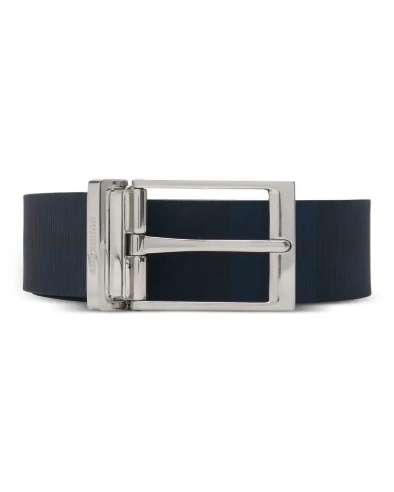 Burberry Wendbarer Gürtel mit Check-Muster - Blau Blau