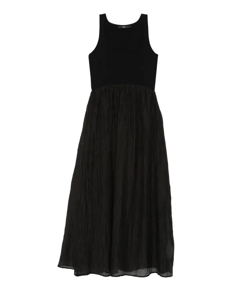 Seventy ribbed dress - Schwarz Schwarz