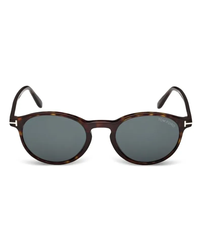 Tom Ford Prescott Sonnenbrille mit ovalem Gestell - Braun Braun
