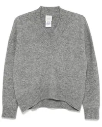 ALYSI Pullover mit V-Ausschnitt Grau