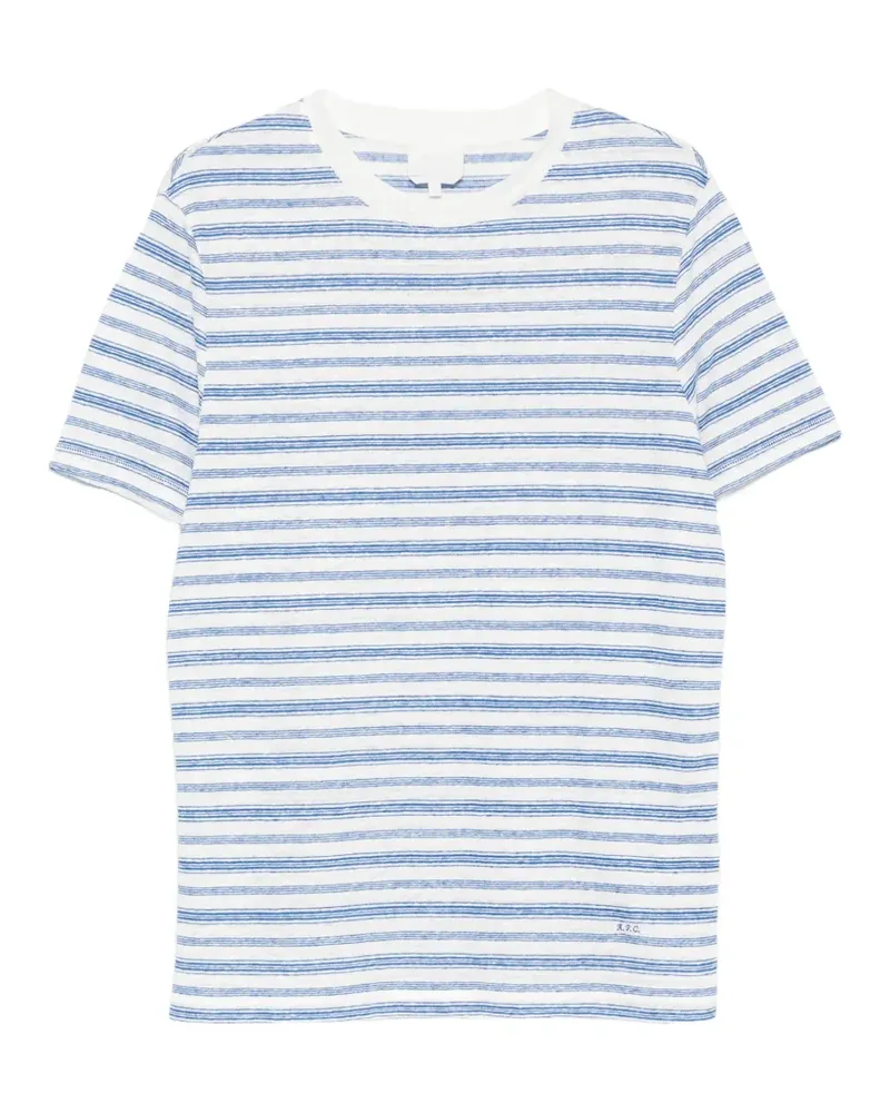 A.P.C. Ray striped T-shirt - Weiß Weiß