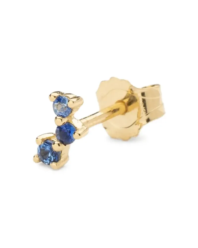 WHITE BIRD 18K yellow gold Aurore sapphire earring Gold