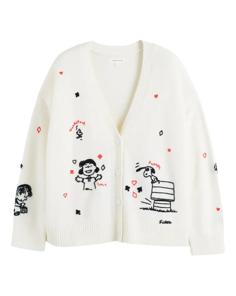 Chinti & Parker x Peanuts Cardigan mit V-Ausschnitt - Nude Nude