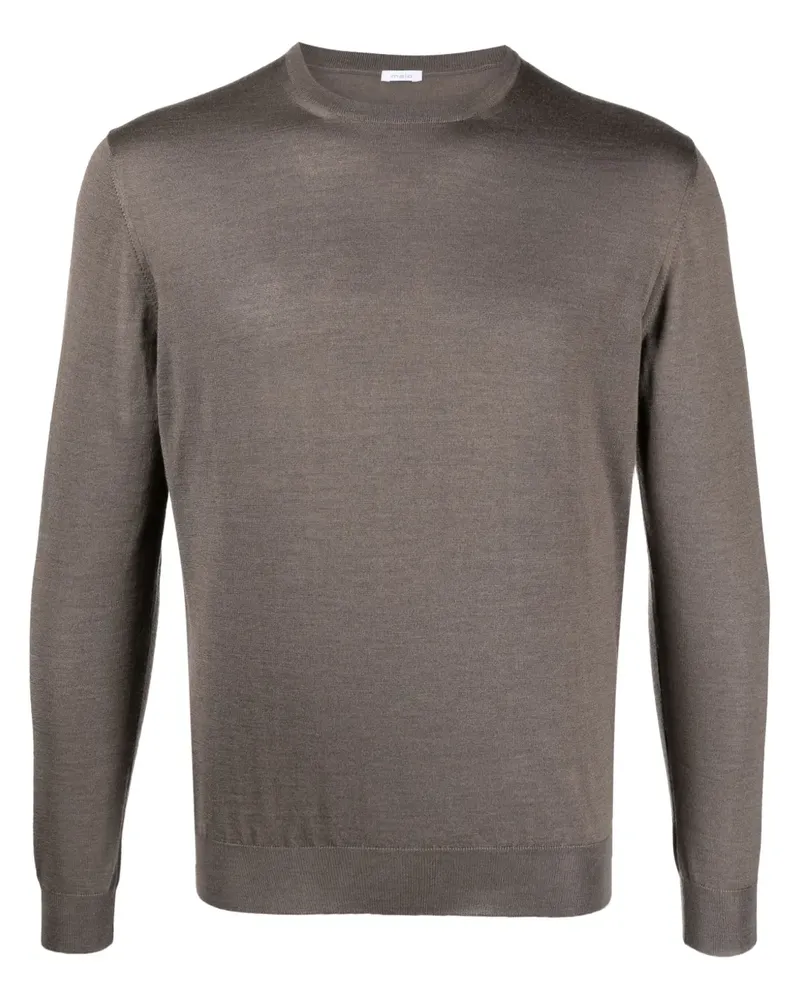 Malo Fein gestrickter Pullover - Braun Braun
