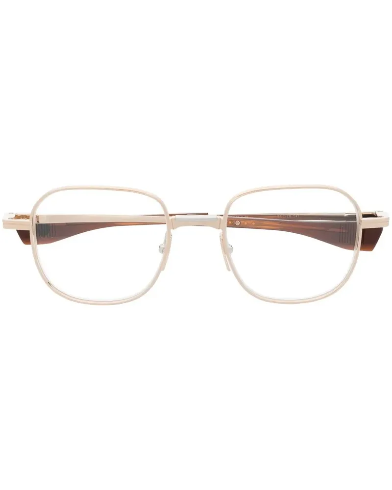 DITA Brille mit eckigem Gestell - Gold Gold