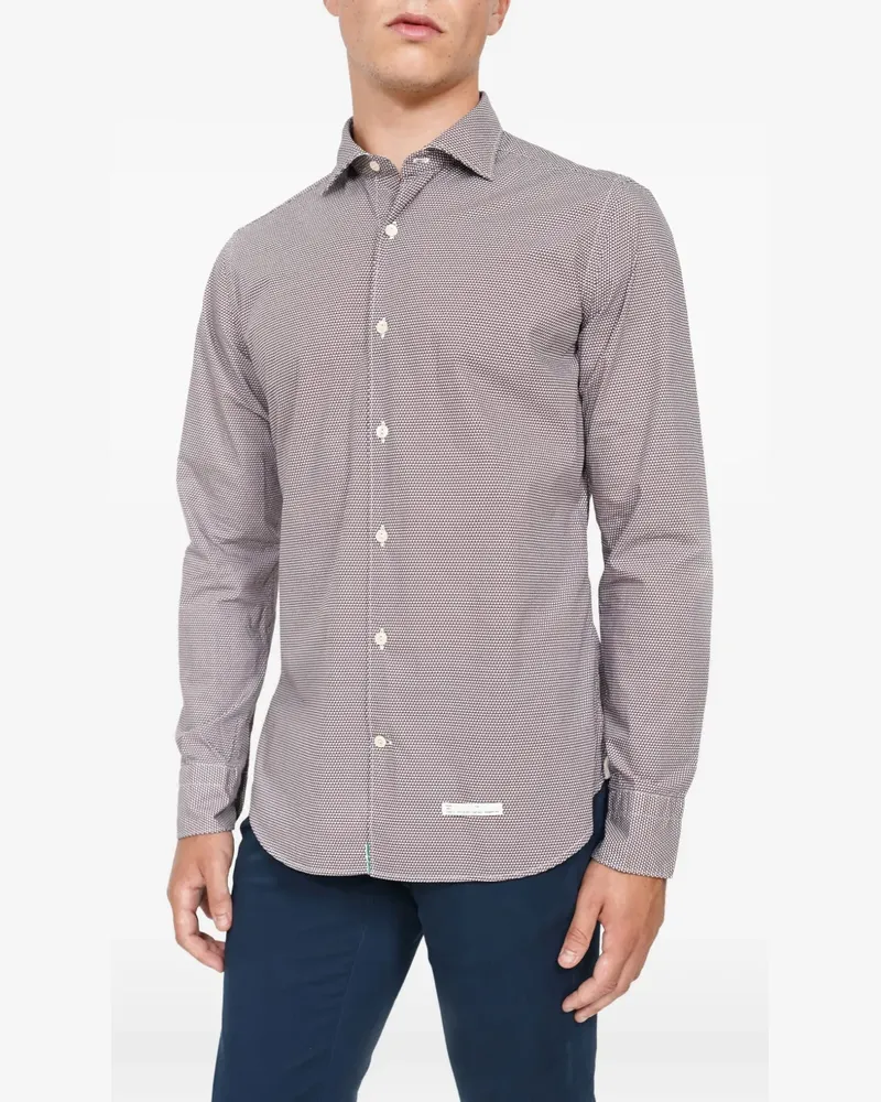 Tintoria Mattei Gemustertes Hemd - Rot Rot