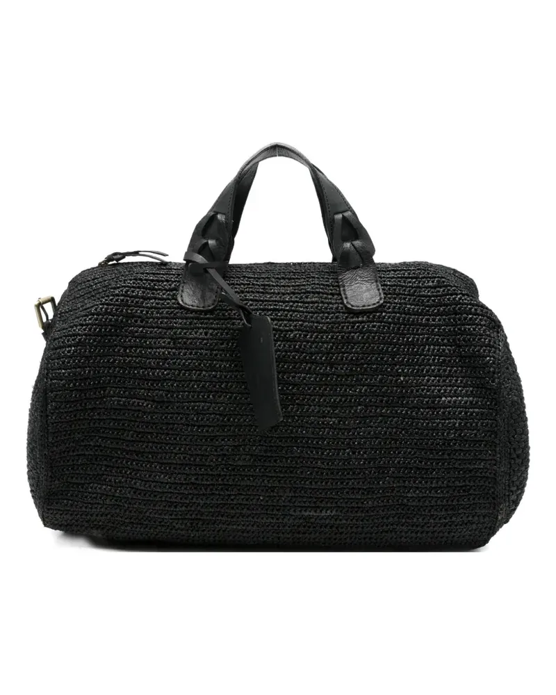 IBELIV woven tag-detail tote bag - Schwarz Schwarz