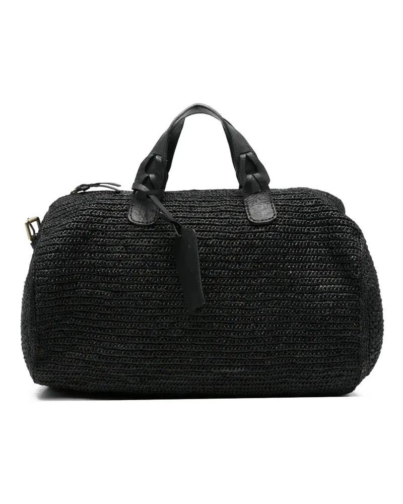 IBELIV woven tag-detail tote bag - Schwarz Schwarz