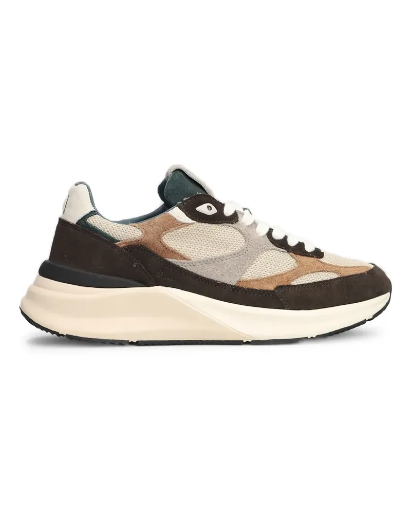D.A.T.E. Musa Sneakers mit Einsätzen - Braun Braun