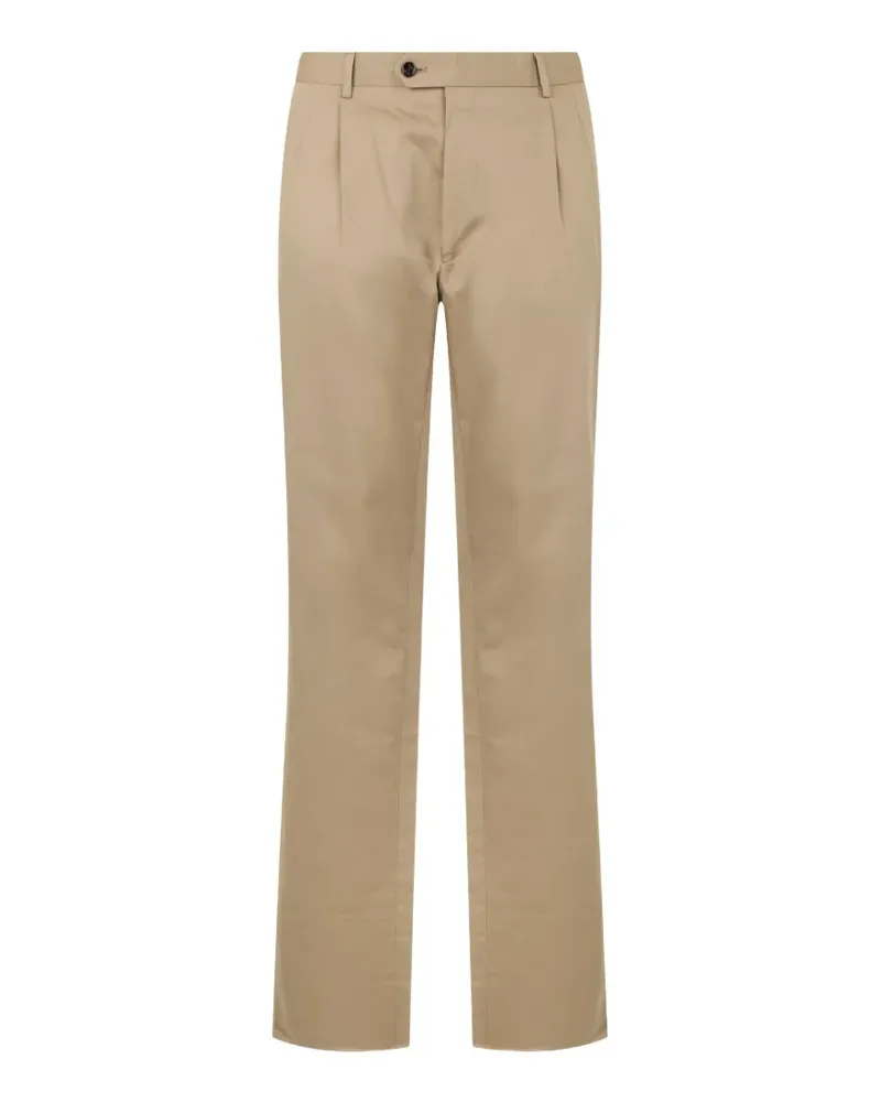 MOORER straight-leg pleated trousers - Nude Nude