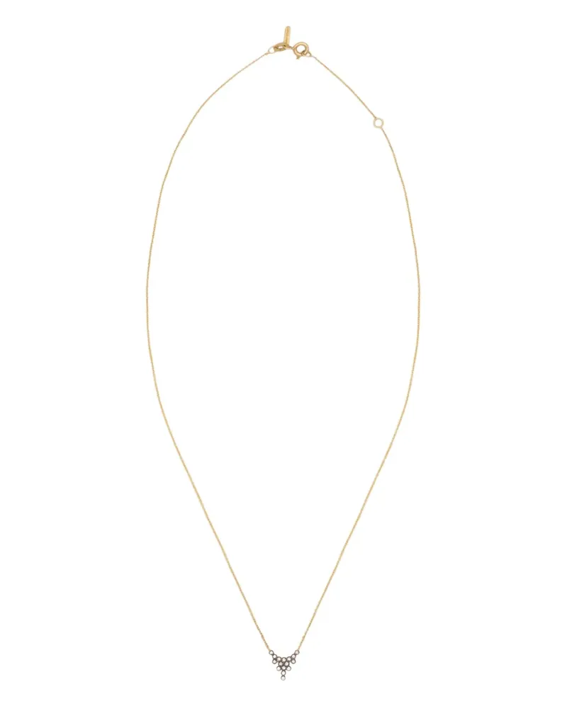 Yannis Sergakis 18kt Mini Pétal Gelbgoldhalskette mit Diamant Gold
