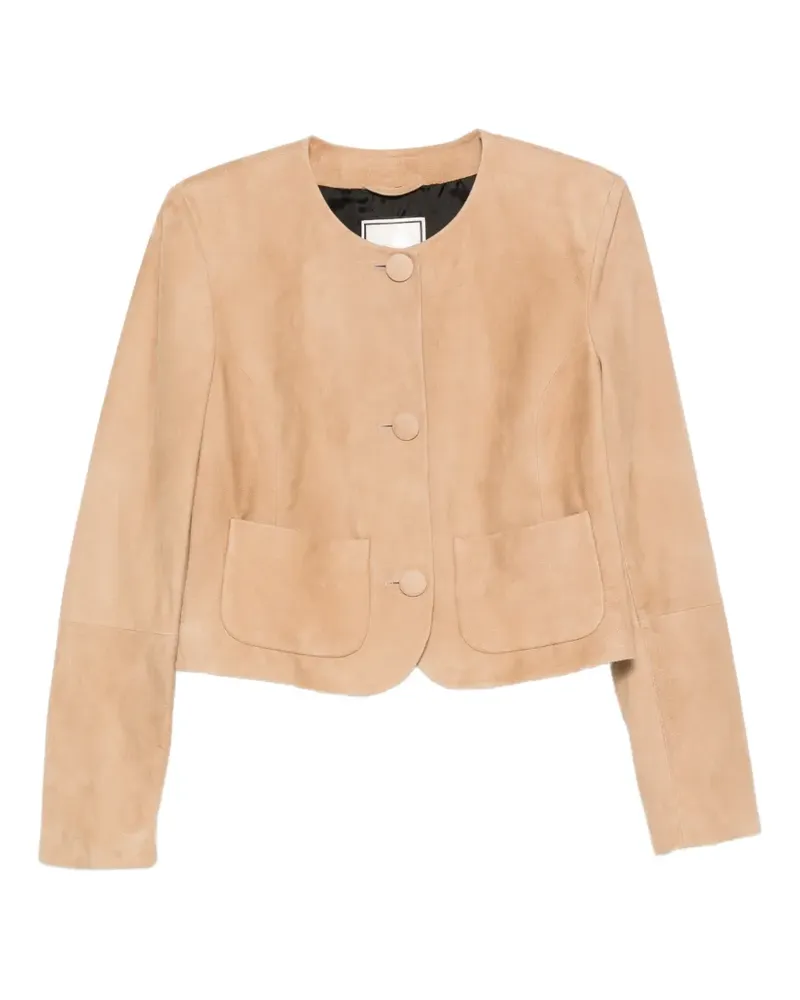 Tagliatore Geknöpfte Betta Cropped-Jacke - Nude Nude