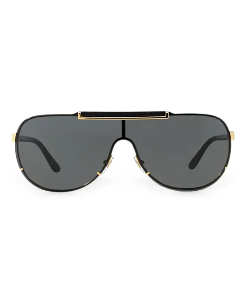 Versace cornici aviator sunglasses - Schwarz Schwarz