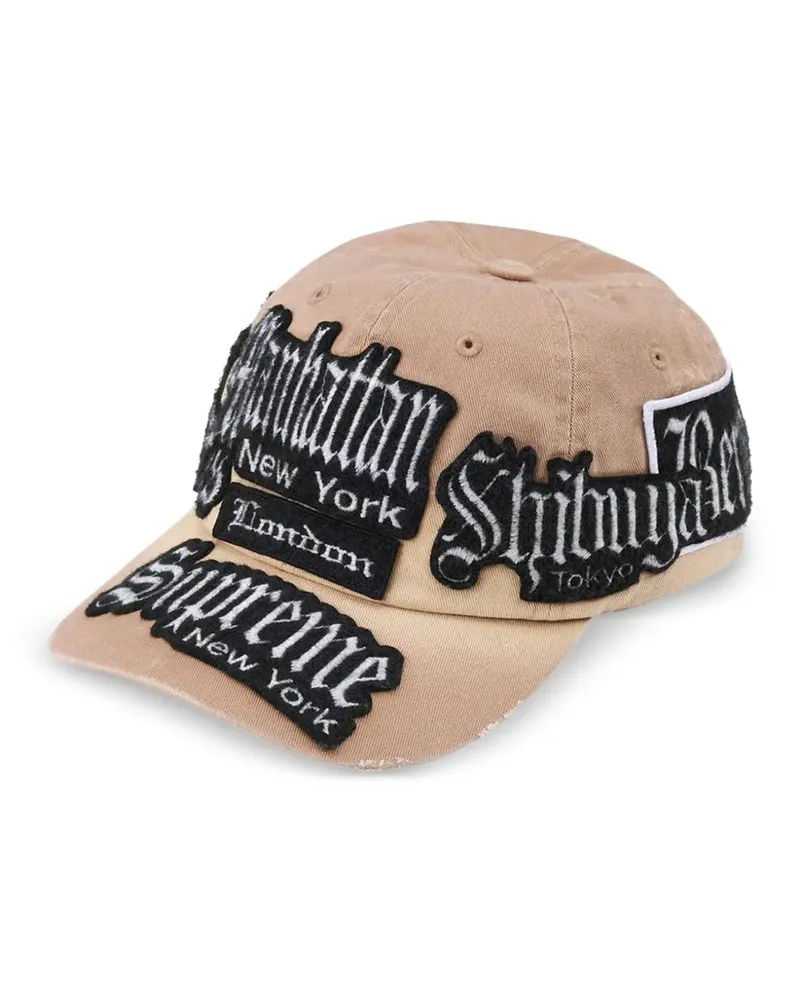 Supreme Being City Patches six-panel cap hat - Nude Nude