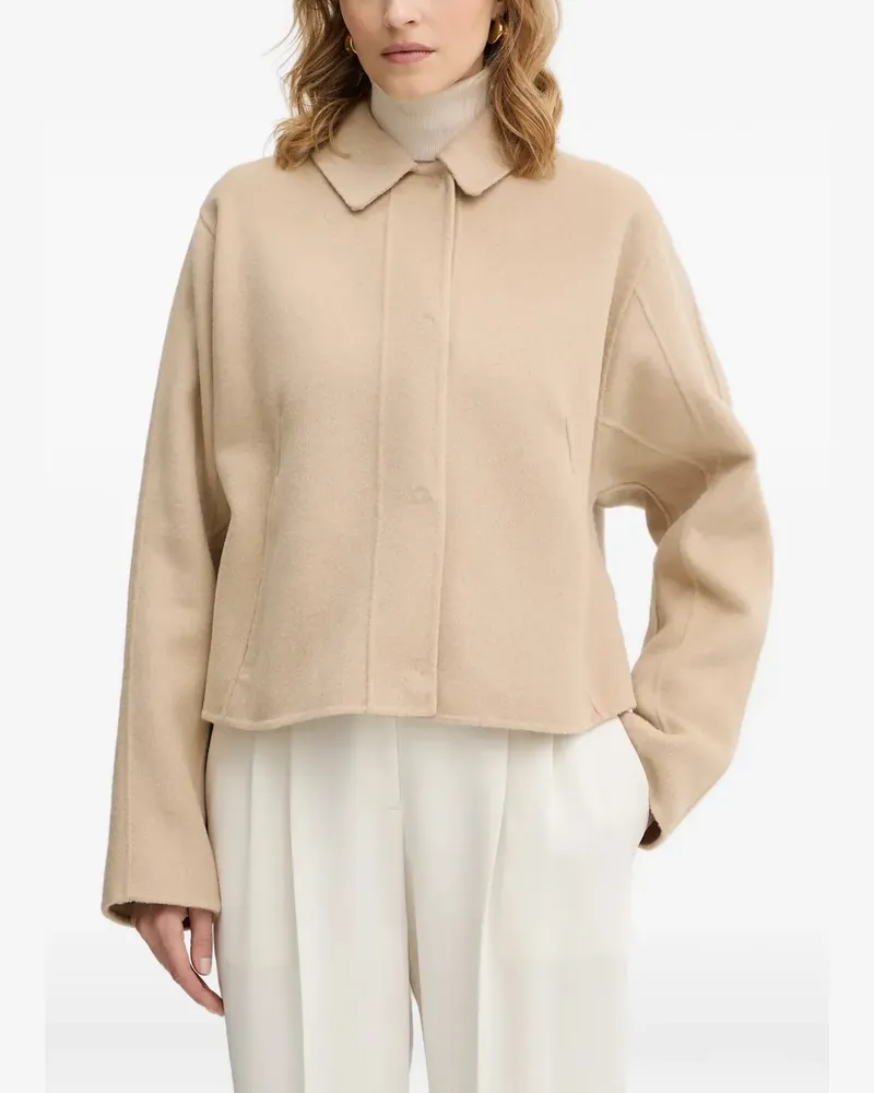 HUGO BOSS Jacke aus Wollgemisch - Nude Nude