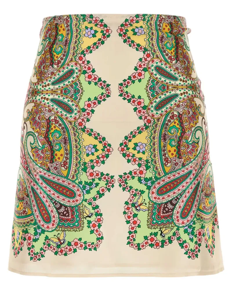 Etro Minirock mit grafischem Print - Nude Nude