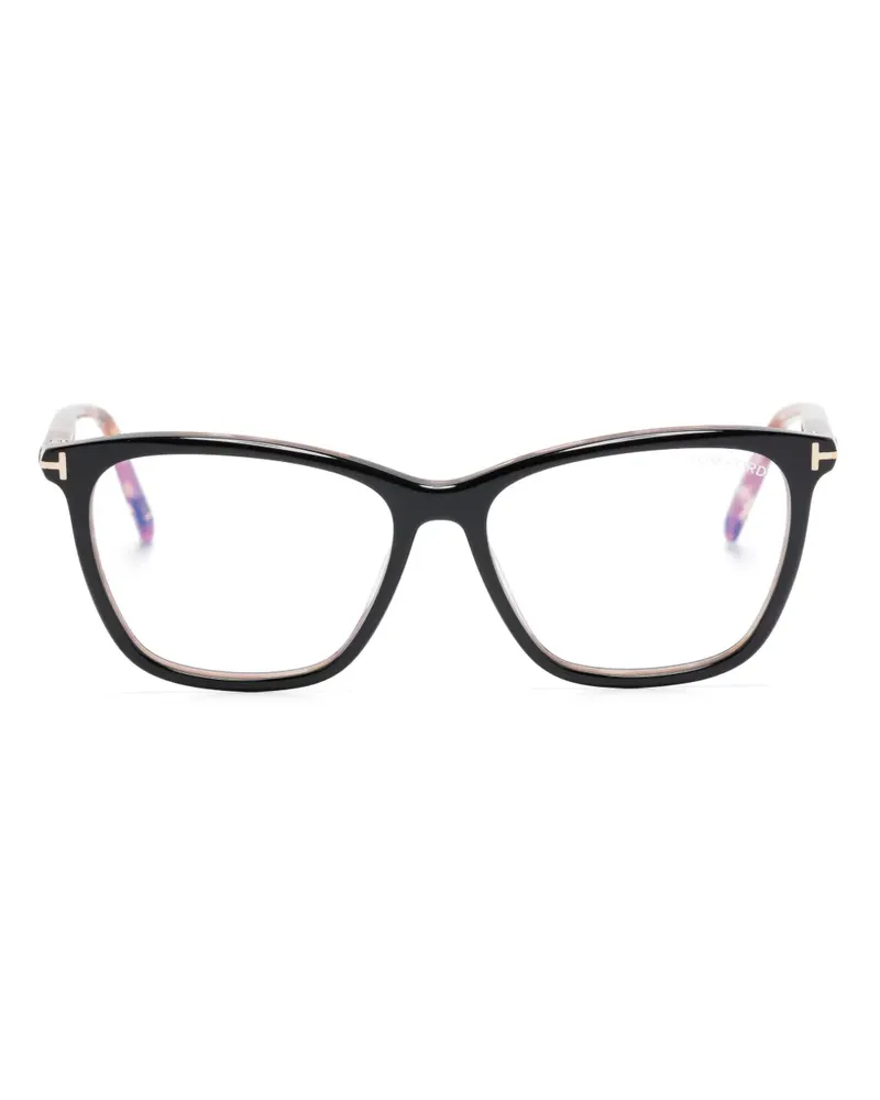Tom Ford Eckige FT5989B Brille - Schwarz Schwarz