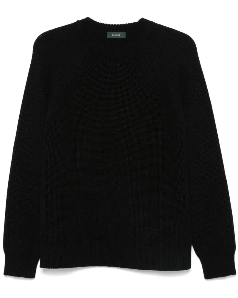 Zanone Pullover aus Schurwolle - Schwarz Schwarz