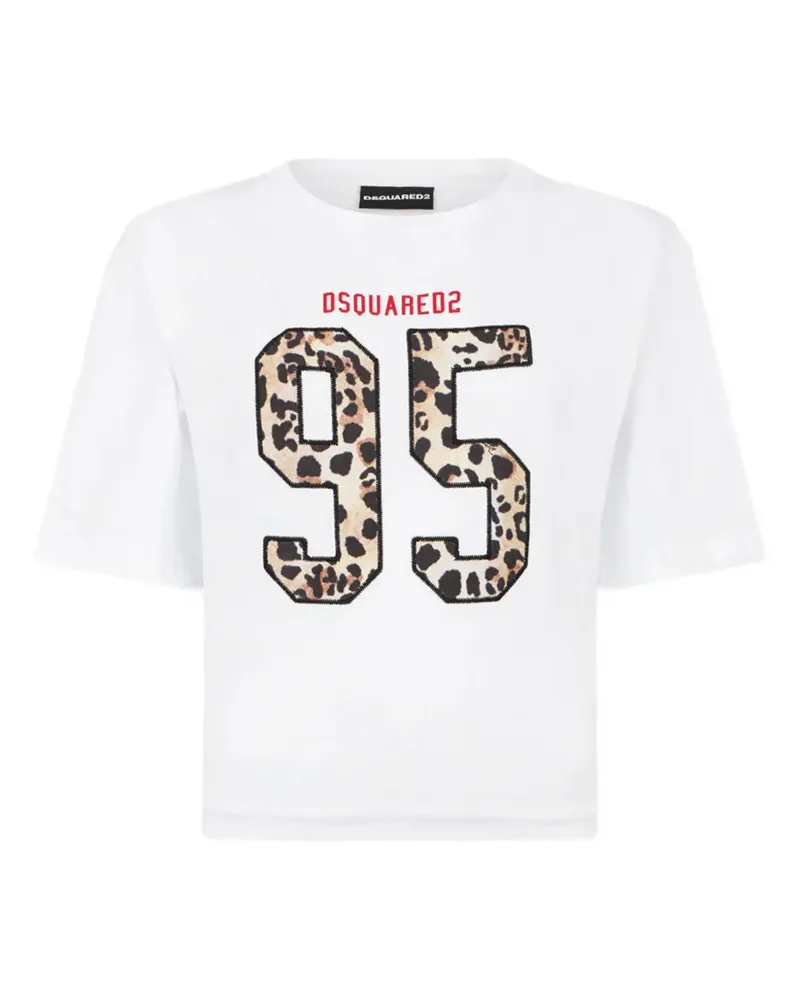Dsquared2 T-Shirt mit Logo-Print - Weiß Weiß