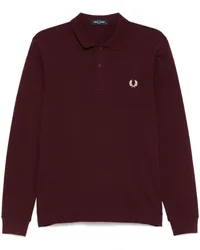 Fred Perry Poloshirt mit Logo-Stickerei Rot