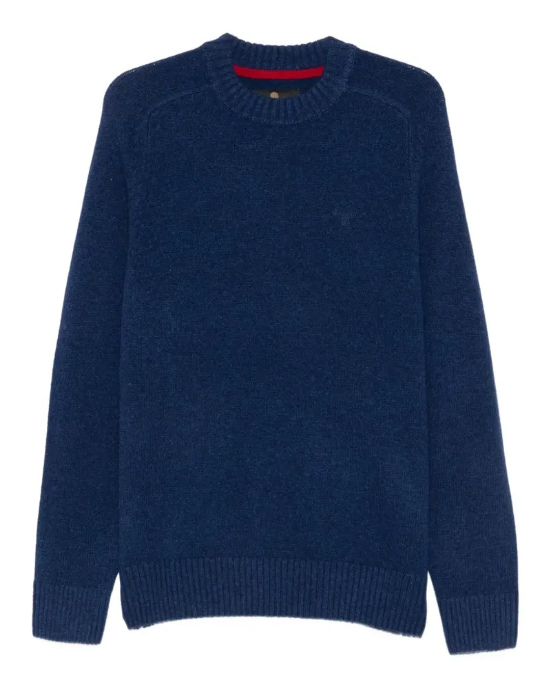 Barbour Pullover mit Logo-Stickerei - Blau Blau