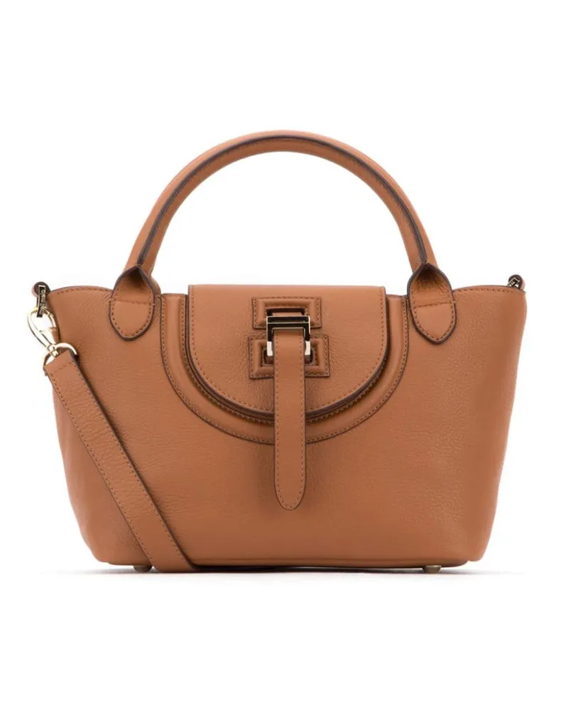Meli Melo Handtasche mit Logo-Print - Braun Braun