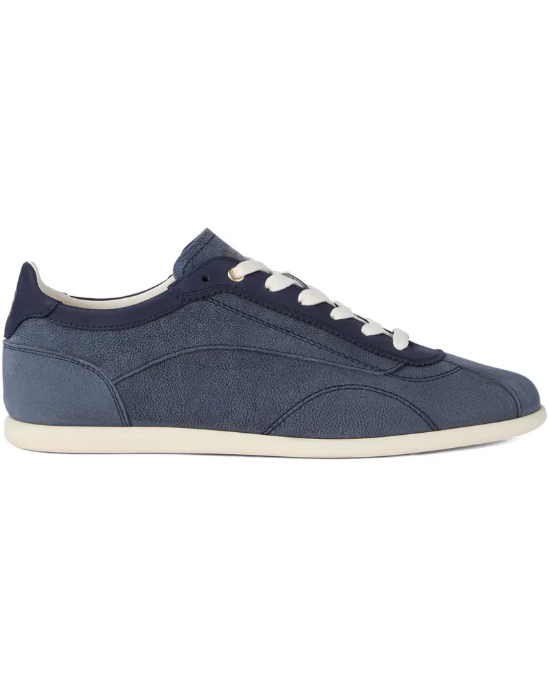 Brunello Cucinelli Strukturierte Wildleder-Sneakers - Blau Blau