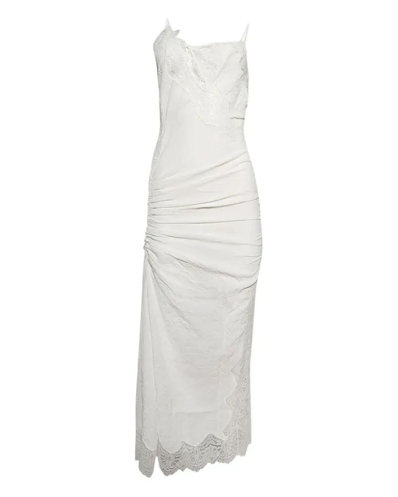 Christopher Esber Camisole-Kleid mit Spitzeneinsatz - Weiß Weiß