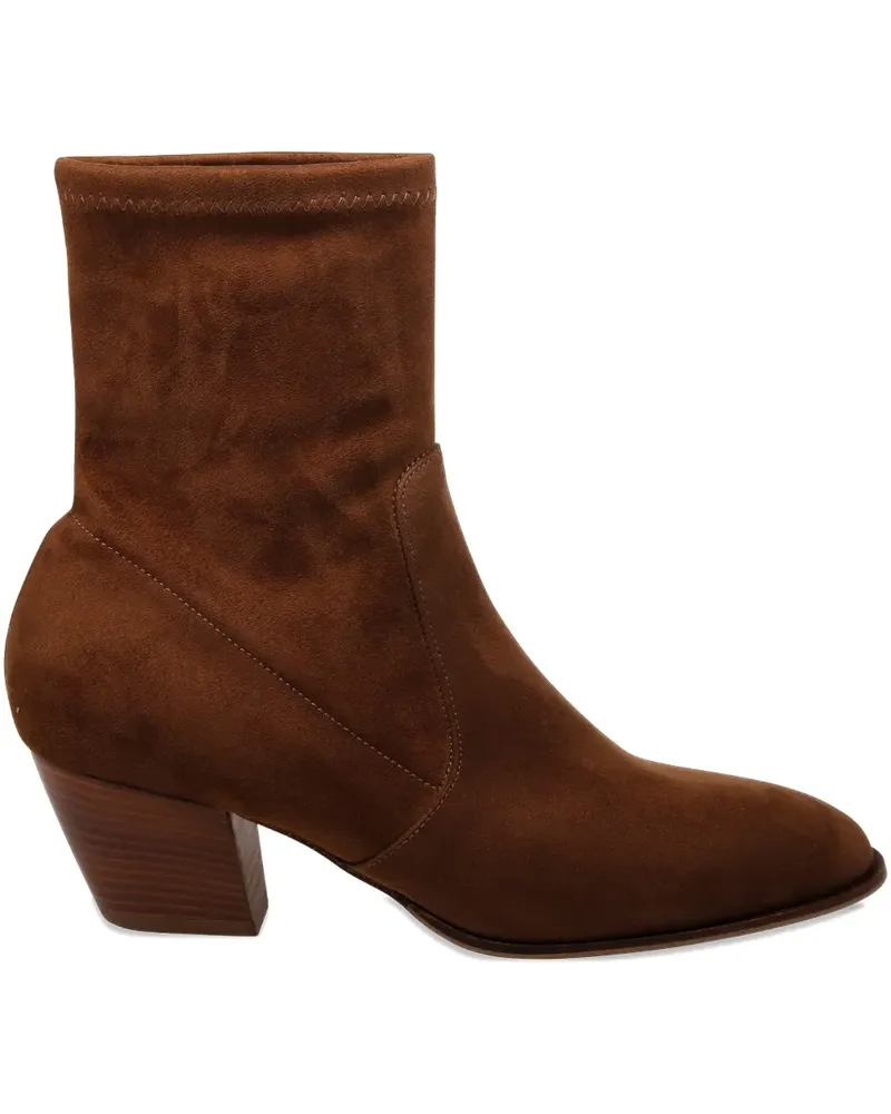 Sergio Levantesi Sock-Boots mit Blockabsatz - Braun Braun