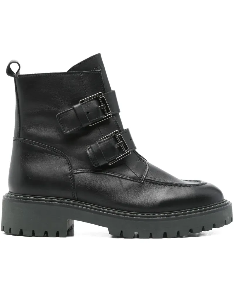Marc O'Polo Stiefel mit Schnalle - Schwarz Schwarz