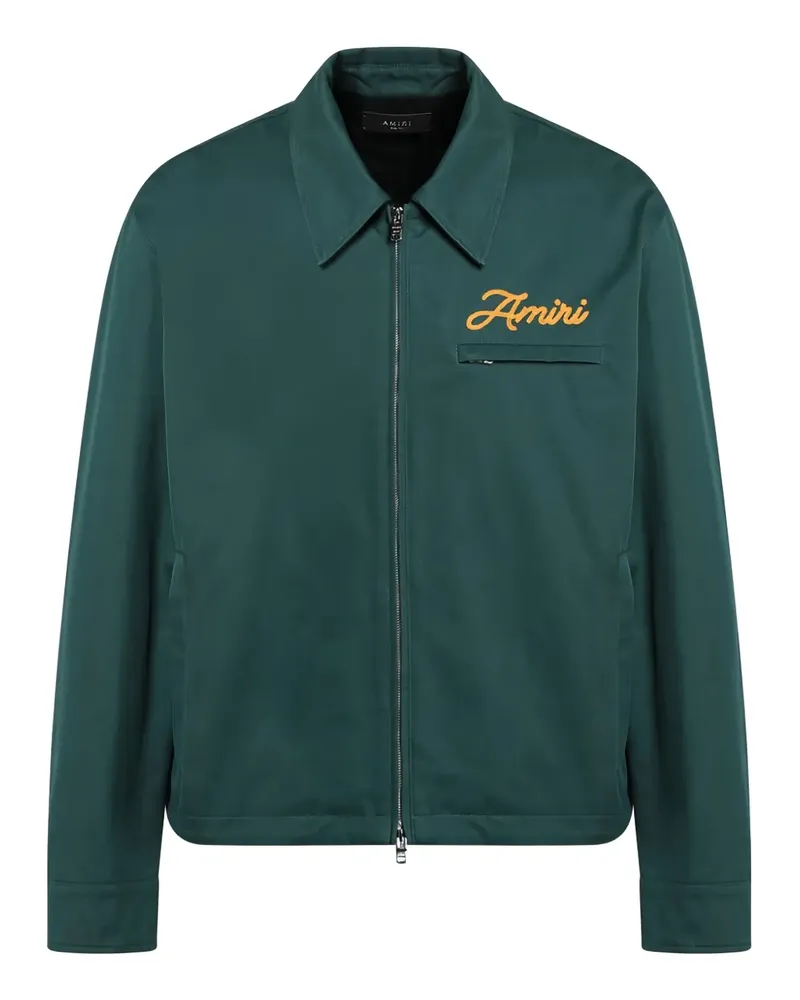 Amiri Hemd mit Logo-Stickerei - Grün Grün