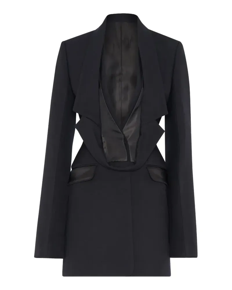 Jean Paul Gaultier Schmale Jacke mit Reverskragen - Blau Blau