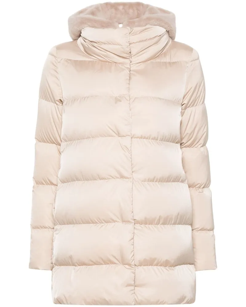 Herno Daunenjacke mit Faux Fur - Rosa Rosa