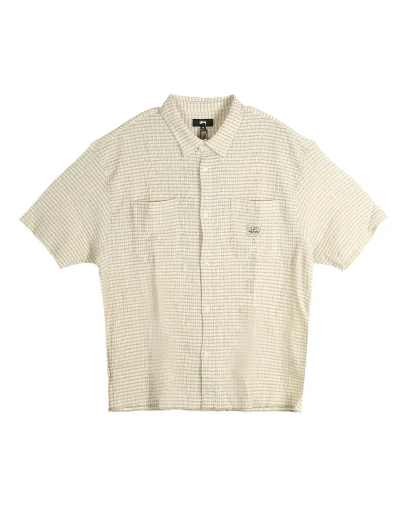 Stüssy chequered pocket shirt - Nude Nude