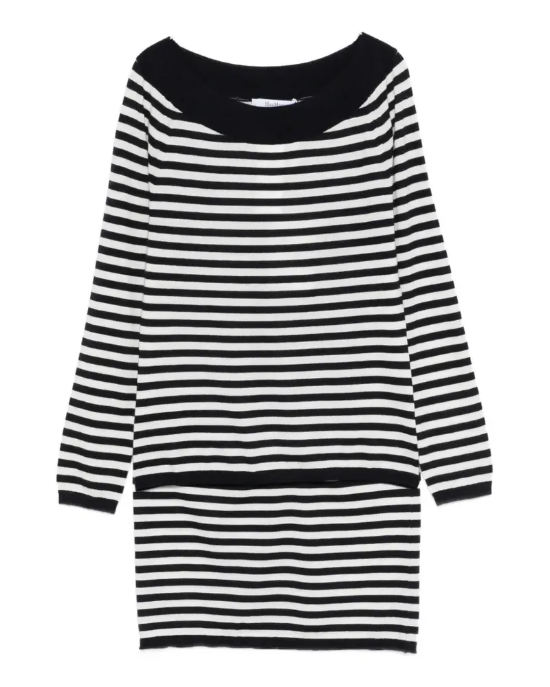 Max Mara Gestreifter Pullover - Blau Blau