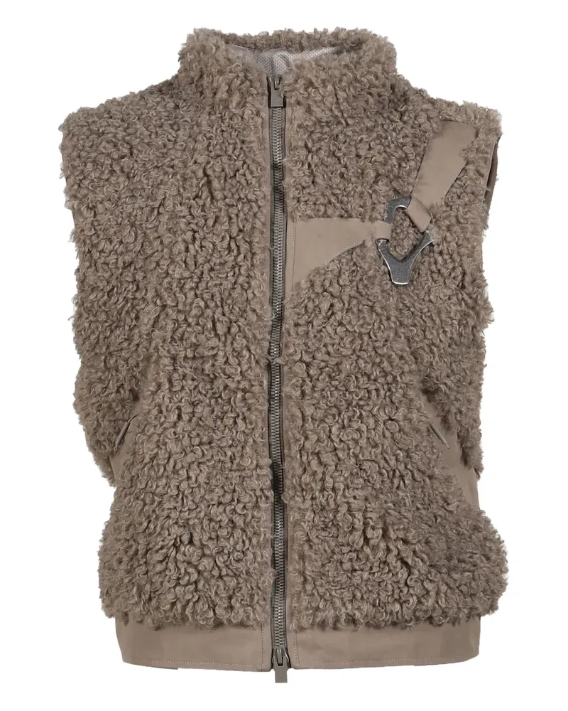 Heliot Emil Teddy-Weste mit Schnallendetail - Braun Braun