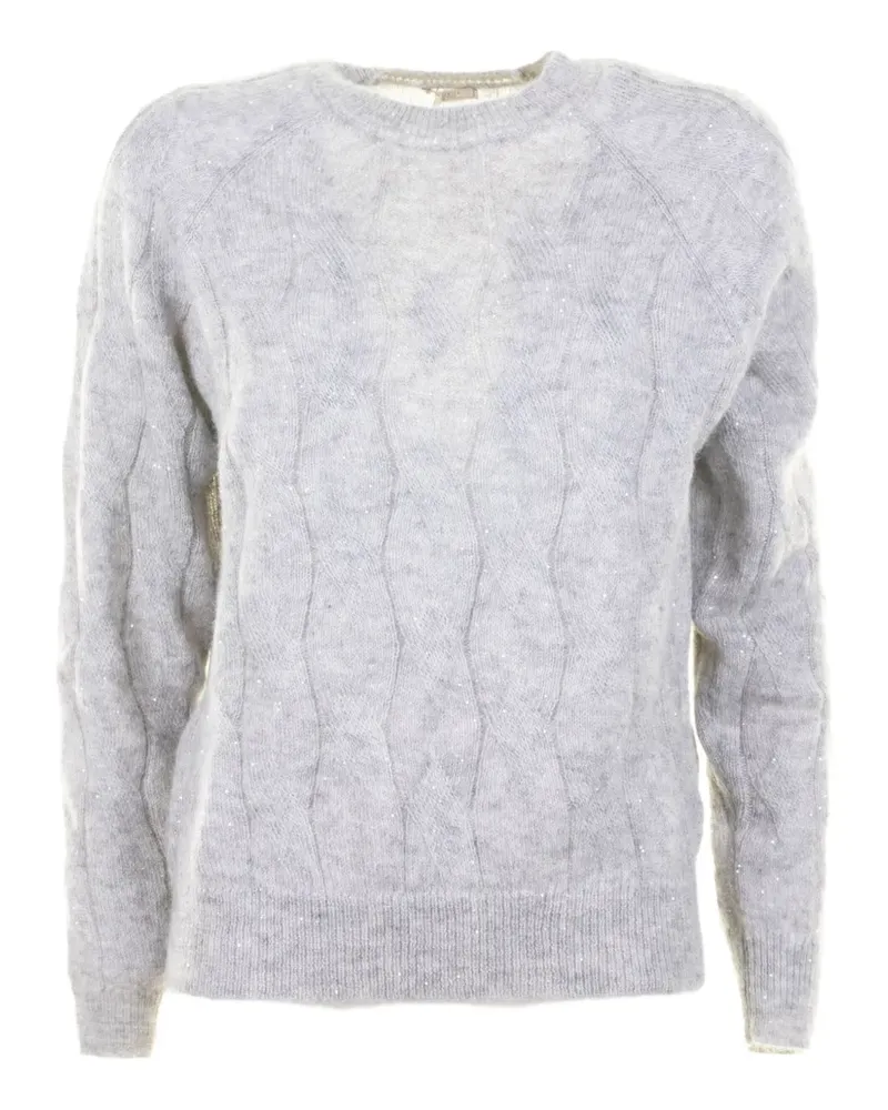 Peserico cable-knit sweater - Grau Grau